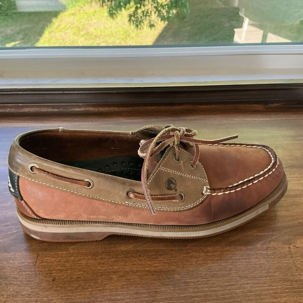 Authentic Duck Head 1865 Size 8.5M Men's Boat Deck Shoes Slip-On Loafers 511031